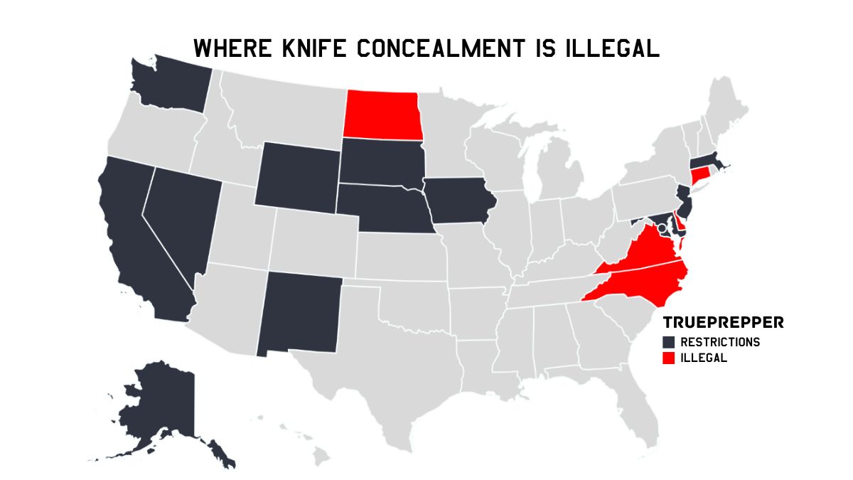 Where Knife Concealment is Illegal in the US