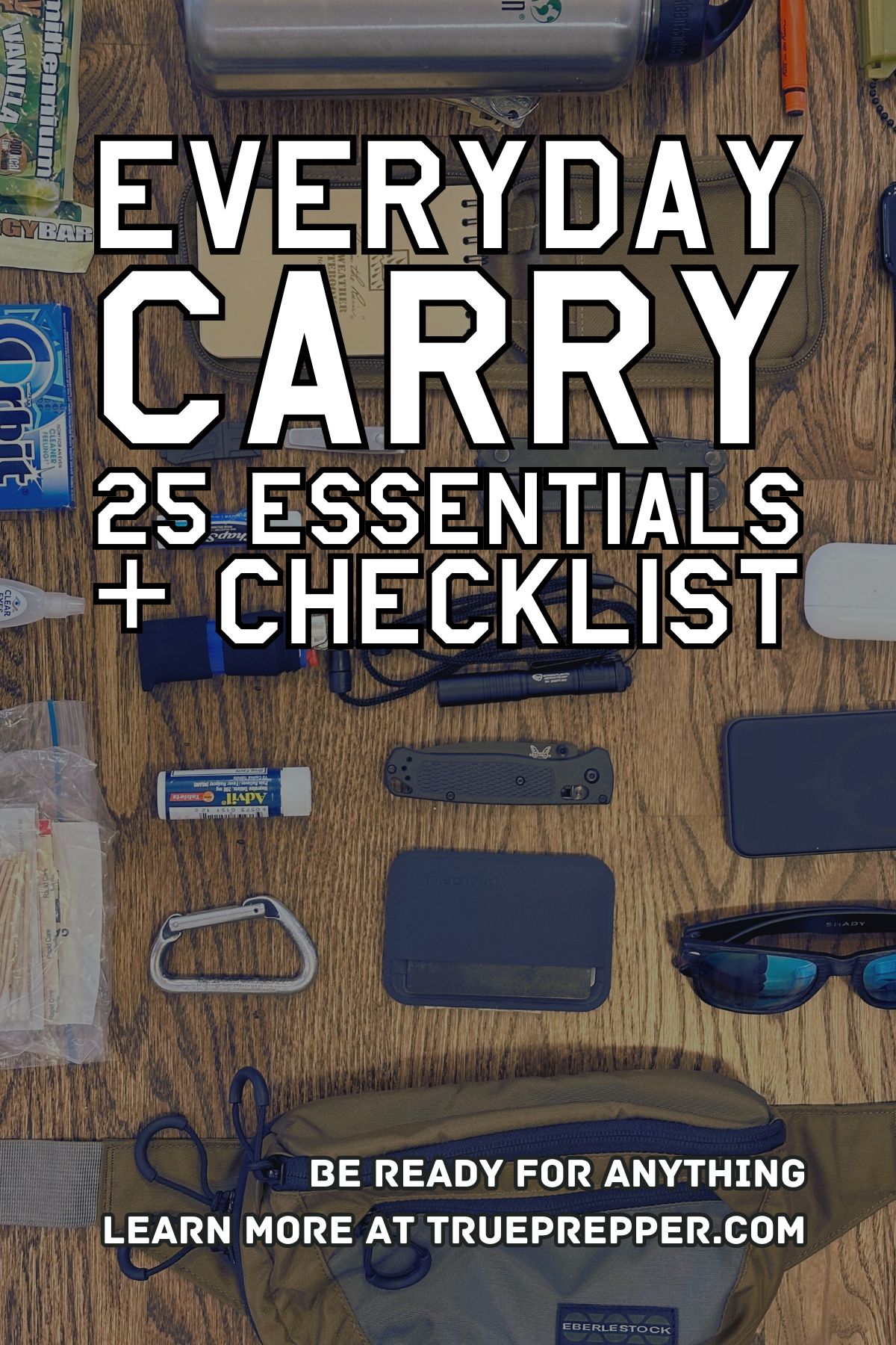 Everyday Carry 25 Essentials and Checklist