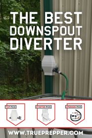 Best Gutter Downspout Diverter For Filling Rain Barrels TruePrepper Best Gutter Downspout Diverter For Filling Rain Barrels TruePrepper