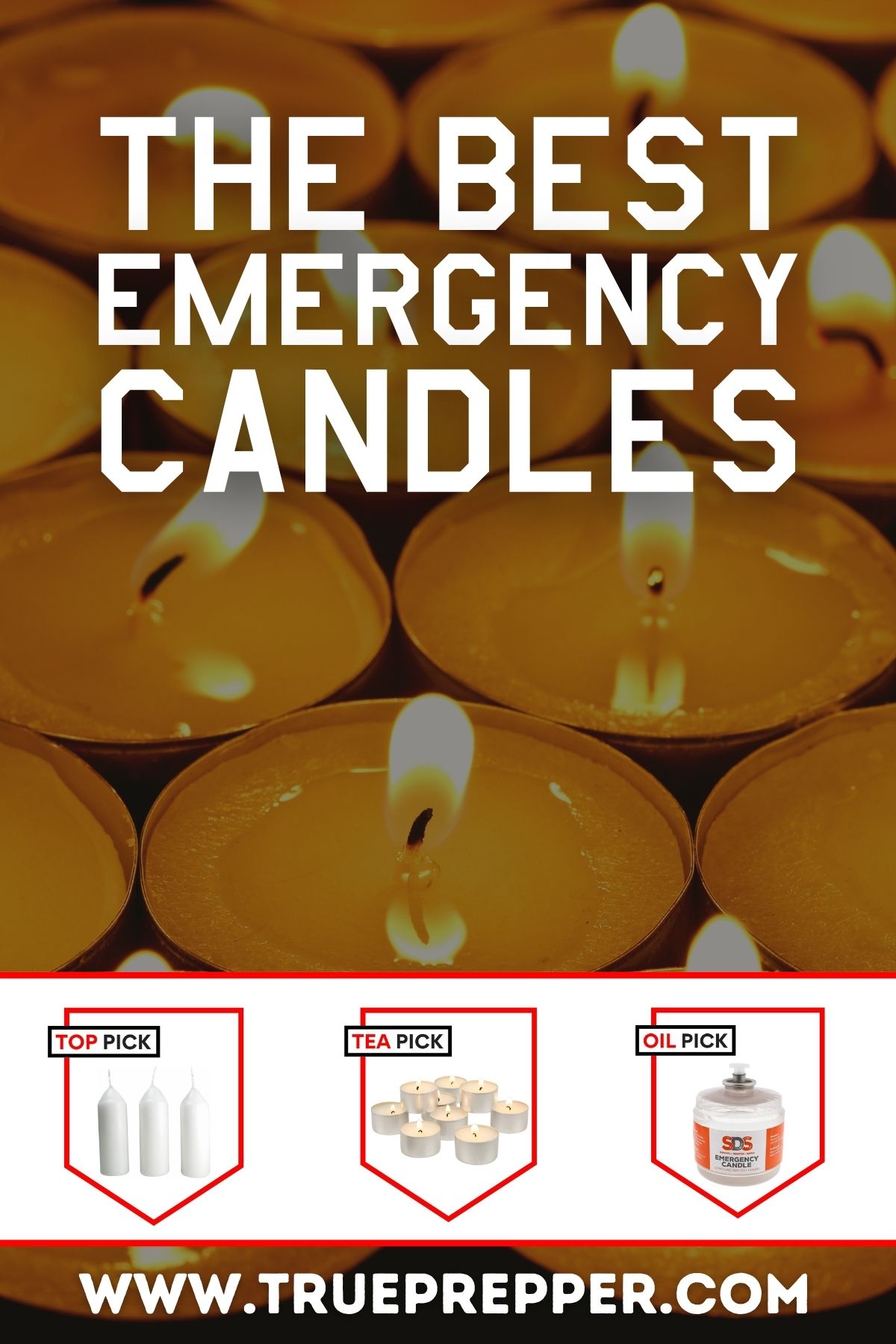 3-Pack 9 Hour Emergency Outdoor light Candle