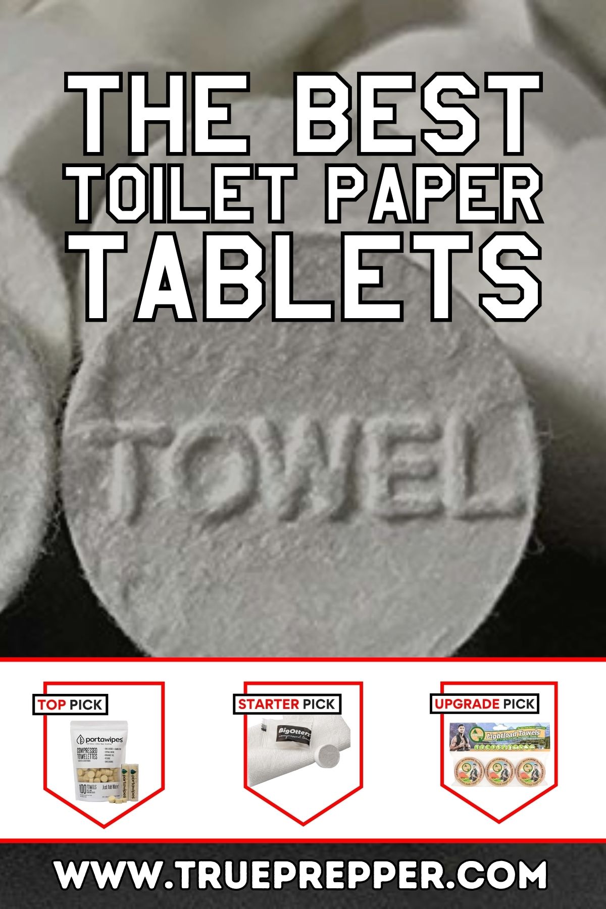 Toilet Paper Tablets- 500 or 1000 Units